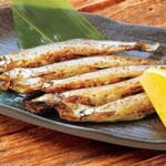 柳葉魚/鰩魚翅/炙烤醋腌青花魚