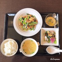 中国料理 豪華 - 豚肉と青菜のｵｲｽﾀｰｿｰｽ炒めﾗﾝﾁｾｯﾄ