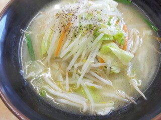 Kurumaya Ramen - 野菜ラーメン（塩味）、アップ