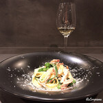 カーサ・デル・チーボ - 　Vernaccia di San Gimignano Riservaとｳｻｷﾞ肉とﾋﾟｾﾞｯﾘのPaglia e Fieno