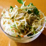 インド料理マラバル - セットのミニサラダ。