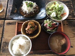 Shougaryourishouga - 日替りランチのお惣菜2品チョイス@1,150円