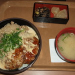 どんぶりガスト - 2012.06.06　マヨハンバーグ牛丼