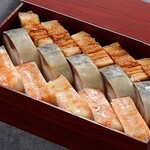 シェラトン都ホテル大阪 日本料理 うえまち - 【テイクアウトメニュー】棒寿司詰め合わせ（鯖、海老、穴子）