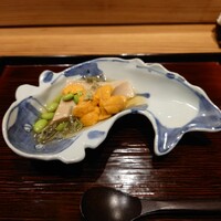 京味 もと井 - 豆腐と雲丹とじゅんさい