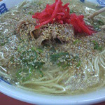 元祖長浜屋 - ※2012年10月8日撮影　①ナシ・カタって言ったのに・・・（最近は「麺の固さは？」って聞くようになったんでしょうか（驚））