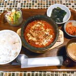 Cotteji - 石焼チーズタッカルビ ランチセット（激辛・ご飯大盛）