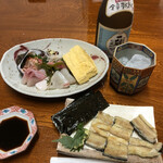 すし処 錦 - 事業所に戻って独り呑み