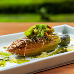 Musai An Ikeda - Oosawa Farm's Sanada Maru Free-range Chicken and Mr. Tanaka's Stuffed Zucchini