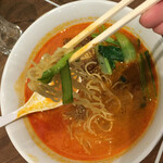 陳麻家 - セットの麺持ち上げ