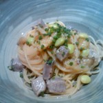 T - パスタは魚がごろごろ