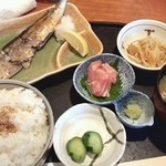 彦膳 - （ランチ）秋刀魚塩焼き定食