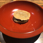 温石 - 蓬風味の焼き立てのどら焼き
      →締めの自家製どら焼き！この日は蓬風味の薄皮で♫