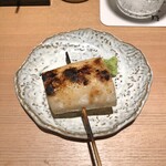 焼鳥 おみ乃 - 長芋（山葵が撮れなかったので、上から）