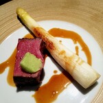 蒼 - 上田畜産 但馬玄フィレの炭火焼き コロボックル村 赤木さんのホワイトアスパラガス