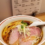 麺尊 RAGE - 特製軍鶏そばwithメニュー表