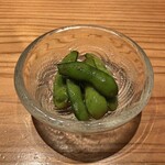とり茶太郎 - 枝豆の山椒オイル和え
