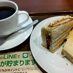 上島珈琲店 - コーヒー+カツサンド