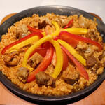 Daisen chicken tomato chicken paella