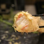 とん唐てん - 特大海老フライ　一本揚げ