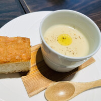 小野の離れ 博多本店 - 選べるランチ　日替わりおかず(ウニの茶碗蒸し)