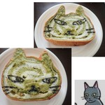 ねこねこ食パン - フジモトマサルさん風にチャレンジ・・余裕あったらやりなおしますミャ〜