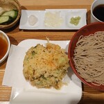 Juu Wari Mai Soba Chuu An - かき揚げ十割舞そばセット 1,220円