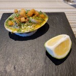 SUGALABO - 大原漁港の蛤 海藻バター 酢橘