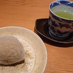 瑠璃紺 - ⑨「甘夏の大福とお茶」