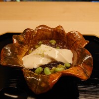 道人 - 水無月豆腐　自家製の胡麻豆腐