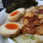 塩そば専門店 桑ばら - 和風鶏白湯冷やしそば ～唐揚げ添え～