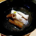 温石 - お椀　メバルと管牛蒡