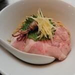 さんじ - 焙煎濃厚烏賊煮干つけ蕎麦(麺のみ)