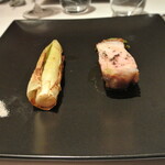 リストランテ カノフィーロ - 江別産黒豚ロース肉のグリーリア　行者ニンニクのサルサヴェルデ