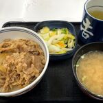 吉野家 - 「朝牛お新香セット小盛りつゆだく」（398円＋税）