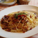 Mamma Pasta - 辛口熟成パンチェッタとベーコンのペペロンチーノ