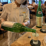 餃子といえば芭莉龍 - 日本酒　七水：580円､  鳳凰美田：580円