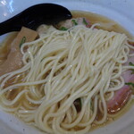 中華そば さわ - 喉越しがいい麺