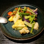 Chaina Dainingu Kuin - 加賀野菜と中国野菜の塩炒め♥️