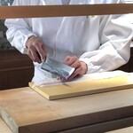 菊鮨 - 「鱧」の骨切りのいい音が・・