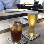 菊鮨 - お酒を頂けませんので「ノンアルコールビール」と「ウーロン茶」