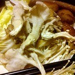 福政 - 鱧と舞茸のしゃぶしゃぶ