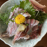 一山いけす - いわし刺身