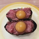 すし江戸 - うずら鉄火