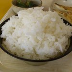 スーパーラーメン - 半ライス大盛り。