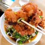 一由そば - ジャンボゲソ天！