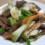 台湾料理 祥瑞 - 牛肉葱炒めご飯
