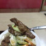台湾料理 祥瑞 - しかし牛肉の味はしない