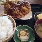 留園 - カツ定食