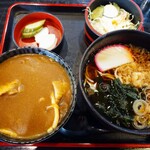 長山 そば店 - ミニカレー丼セット